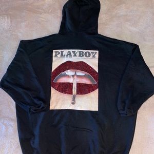 PLAYBOY x Misguided oversized sweatshirt